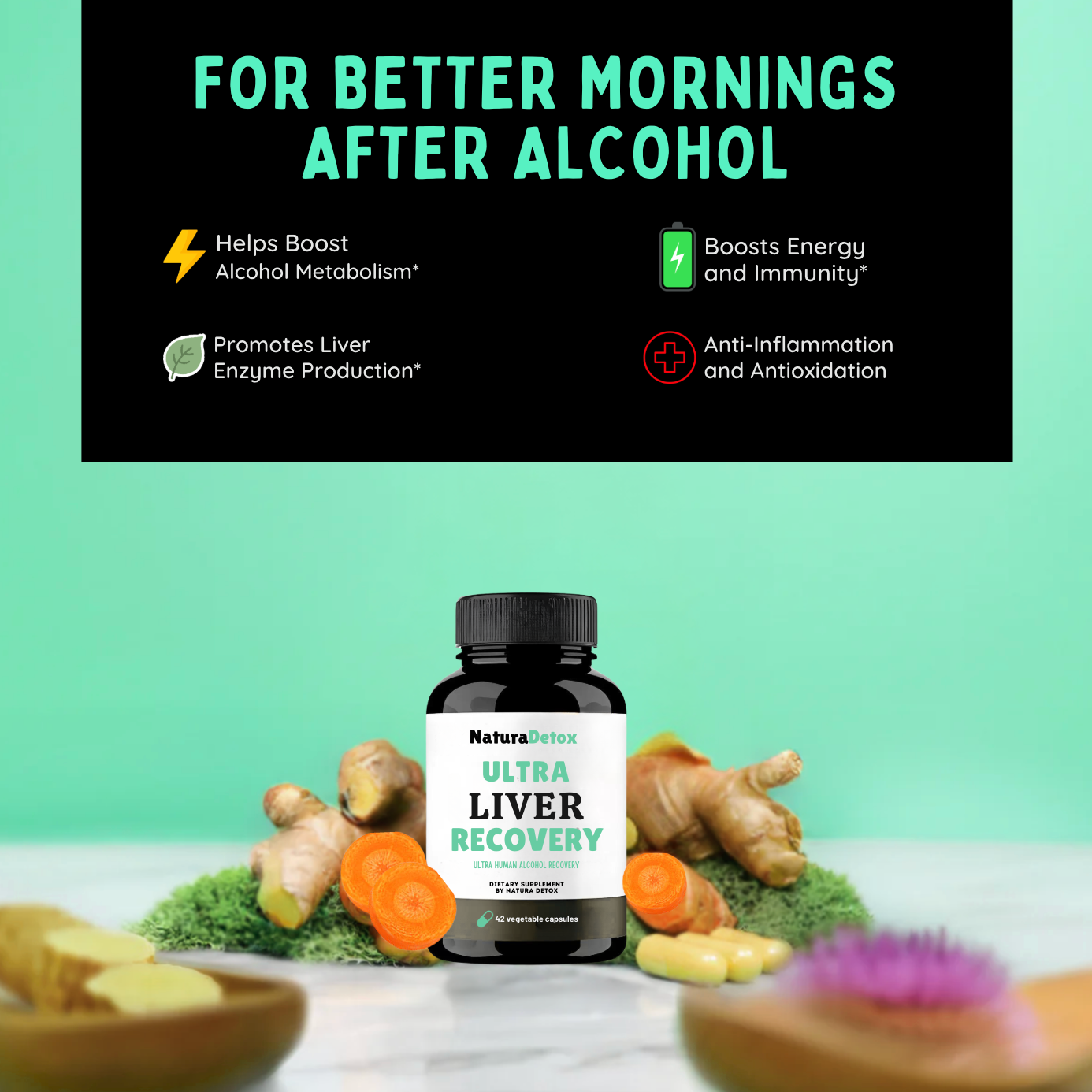 NaturaDetox™ Natural Ultra Recover Detox Capsules